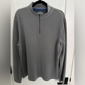 J. Crew Quarter Zip Up Gray Performance Sweater